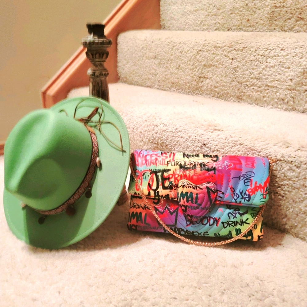 Rainbow Graffiti Purse
